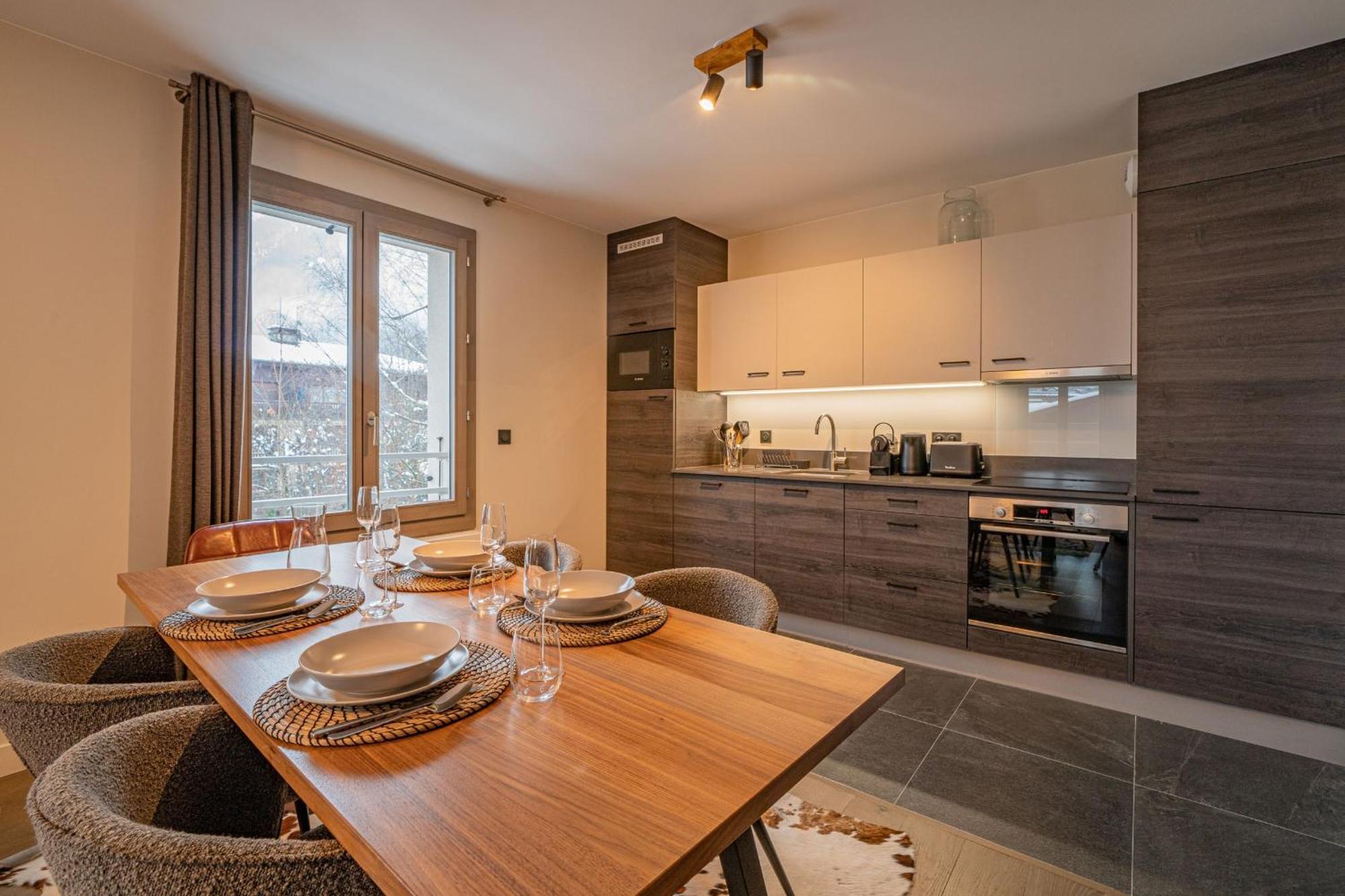 Perle Blanche - Brand New 2 Bedroom Apartment Perfectly Located 霞慕尼 外观 照片