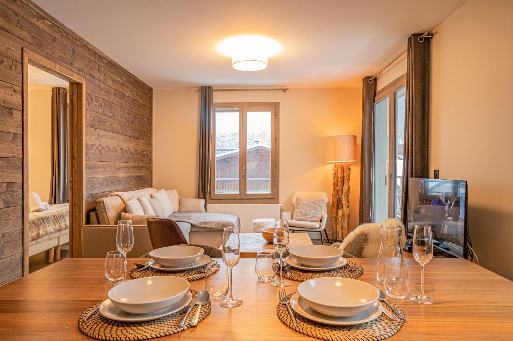 Perle Blanche - Brand New 2 Bedroom Apartment Perfectly Located 霞慕尼 外观 照片