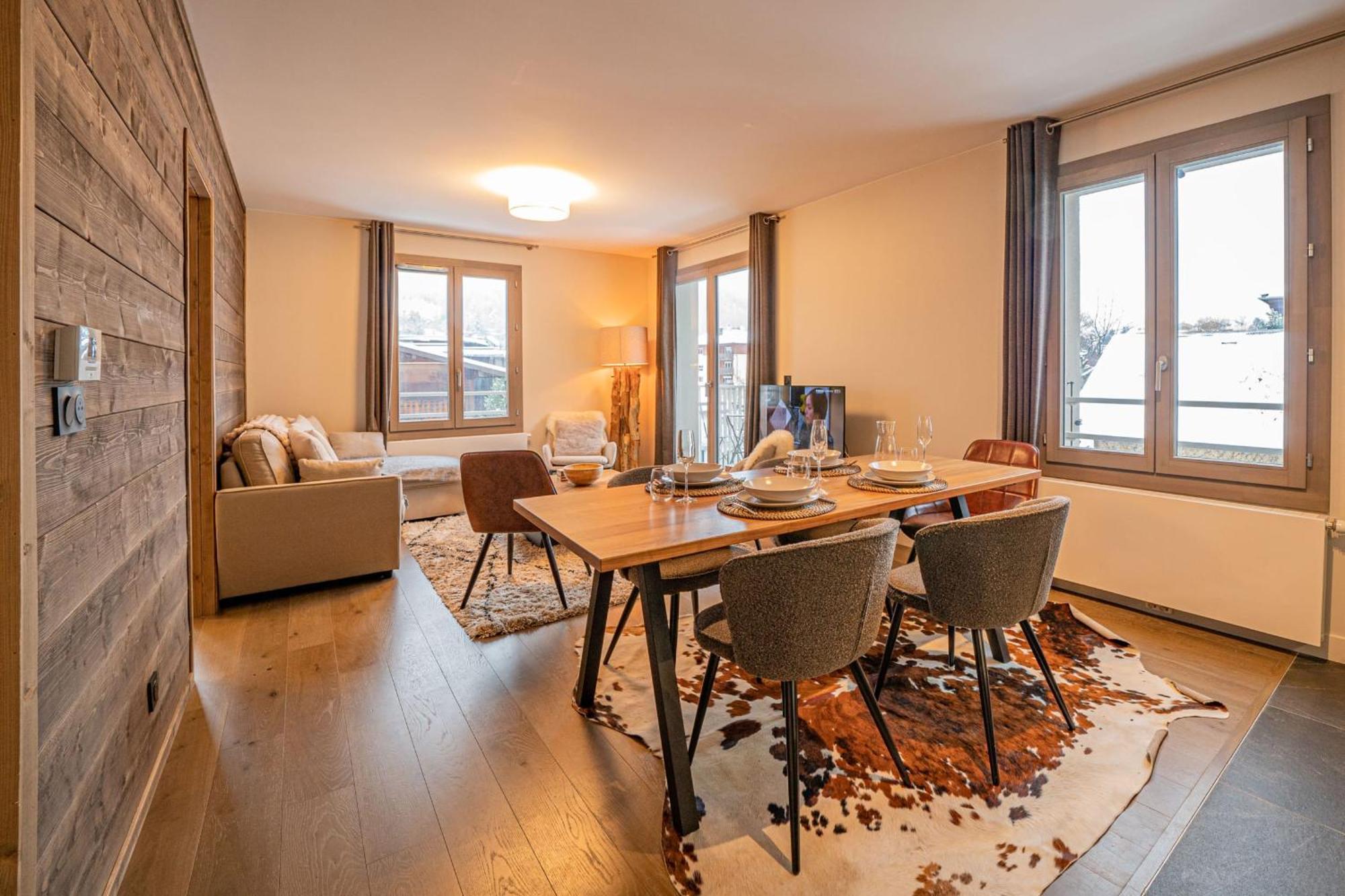 Perle Blanche - Brand New 2 Bedroom Apartment Perfectly Located 霞慕尼 外观 照片